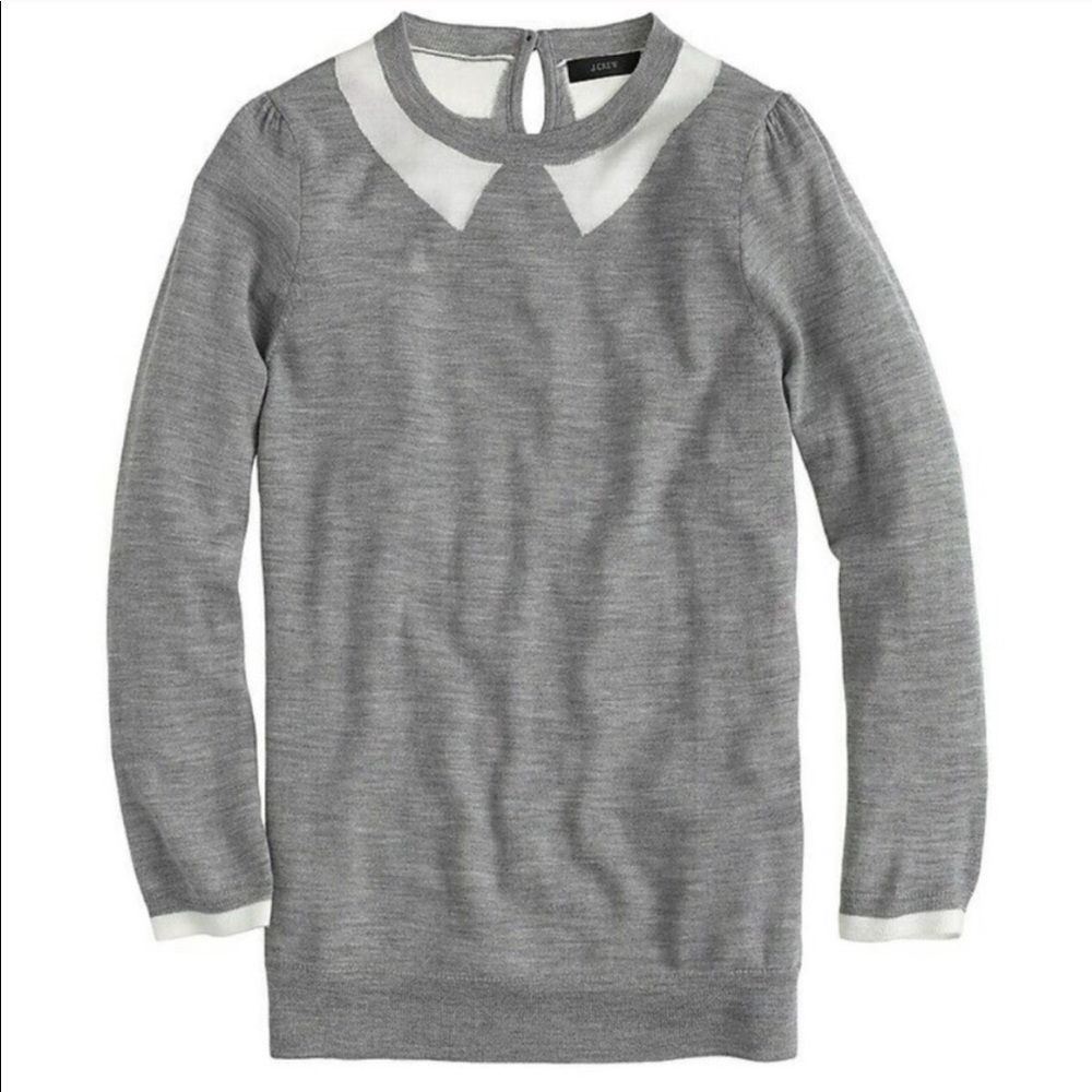 J.Crew Tippi Trompe L’Oeil 100% Merino Intarsia Sweater - Picture 14 of 15